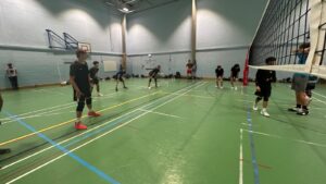 receiving serve